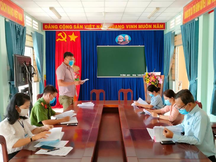 Ban pháp chế Hội đồng nhân dân (HĐND) xã Trí Bình, huyện Châu Thành: Giám sát tình hình xử lý vi phạm hành chính trên lĩnh vực an ninh trật tự năm 2021